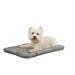 Heavy Duty Chew Resistant Gray Crate Mats for Dogs Reinforced Megaruffs Dog Beds (Large - 41Â¾ L x 27Â¾ W)