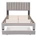 Modern Full Size Storage Bed Velvet Upholstered Platform Bed