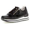 Keilsneaker GABOR "Turin", Damen, Gr. 41, schwarz, Nappaleder, sportlich, Schuhe Sneaker, mit gepolstertem Schaftrand, Komfortweite H