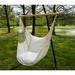 Arlmont & Co. Dijonay Chair Hammock Cotton in Gray | 61 H x 50 W x 51 D in | Wayfair 0A8C3EFBFD1E4A3DB347714D91A4F0A5