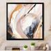 Ivy Bronx Pink Gold Fusion Of Marble - Abstract Marble Canvas Print Canvas, Cotton in Gray/Orange/Pink | 30 H x 30 W x 1 D in | Wayfair