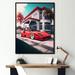 Williston Forge Red & Grey Race Car Elegance II - Exotic Car Canvas Print Metal in Blue/Gray/Red | 40 H x 30 W x 1.5 D in | Wayfair