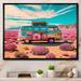 George Oliver Vintage Van Roadside Stories III - Retro Car Canvas Print Plastic in Blue/Green/Pink | 34 H x 44 W x 1.5 D in | Wayfair