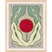 Birch Lane™ Enette Magical Poppy 2 by Andrea Stokes - Single Picture Frame Print Paper in Brown/Green/Red | 25 H x 20 W x 1.25 D in | Wayfair