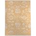 Yellow 84 x 60 x 0.25 in Area Rug - Wildon Home® Maurelle Area Rug w/ Non-Slip Backing Polyester | 84 H x 60 W x 0.25 D in | Wayfair