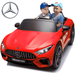 24V 2 Seats Ride On Cars for kids Mercedes SL63 200W Battery Powered Ride On Toy Cars with Remote Control Bluetooth Music Player 4 Wheels Suspension Seat Belt Electric Cars for Boys Girls 3- 6