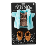 Disney Parks nuiMOs Outfit Blue Faux Fur Coat Jacket Brown Dress & Shoes