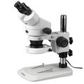AmScope 7X-45X Stereo Zoom Inspection Microscope with 80 LED Ring Light New