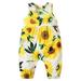 ZRBYWB Summer Toddler Girls Romper Sleeveless Floral Print Romper Jumpsuit Clothes Cute Summer Clothes