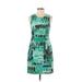 Tracy Reese Casual Dress - Sheath High Neck Sleeveless: Green Dresses - Women's Size 2