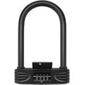 JUNSHEN U Lock Bike Lock, Heavy Duty Combination Bike U Shackle Secure Locks Bike Locks Anti Theft (16mm U Lock + Mount Bracket)