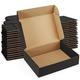 Poever Shipping Boxes 9x6x2 inches Black Small Mailing Boxes 25 Pack Cardboard Corrugated Box Mailers
