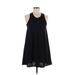 Jordan Taylor Casual Dress - A-Line Scoop Neck Sleeveless: Black Print Dresses - New - Women's Size Small