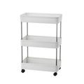 ZCFZJW Home Decor Clearance-Rolling Storage Trolley Laundry Room Organization 3 Tier Mobile Shelving Unit Bathroom Organizer Storage Rolling Utility Trolley For Kitchen Bathroom