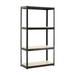 Storage Rack Shelving Unit Storage Shelf Steel Garage Utility Rack 4-Shelf Adjustable Shelves Heavy Duty Display Stand for Books Kitchenware Tools Bolt-Free Assembly 31.49 x 14.47 x 59â€� ï¼ˆWhiteï¼‰