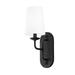 1 Light Wall Sconce in Modern Style-17.5 inches Tall and 6 inches Wide-Black Finish Bailey Street Home 154-Bel-4642374