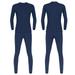 MSemis Men s Solid Thermal Underwear Base Layer Long John Set Top Shirt and Pants Sleepwear