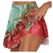 Skirts for Women! YOHOME Womens Printed Casual Sports Fitness Running Yoga Tennis Skirt Pleated Skirt Shorts Skirt Red XXL