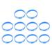 NUOLUX 10Pcs Shark Silicone Wristband Shark Silicone Bracelet Kids Rubber wristbands (Blue)