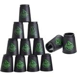 Stacking Cup Game 12pcs Cup Stacking Set Sport Stacking Cups Classic Stacking Toy Family Game Great Gift Idea for Stack Games Lover Stacking Cups for Adults Kids (Black)