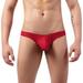 zuwimk Mens Underwear Briefs Supporters for Men Jock Strap Male Underwear Men s Thong Jockstrap Underwear Red L