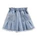 QUYUON Sleep Shorts for Big Girls Big Girls Fishing Shorts Girls Sweat Shorts with Pockets Soccer Shorts Girls Jean Shorts Pants Style S-803 Sweatpants Shorts Female Girls Denim Shorts Blue 6-7 Years