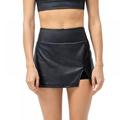 BRAND Factory Price!Sports Athletic Skirt Women Faux Leather Skorts Slim Mini Pencil Skirt Bodycon Skirt Tennis Golf Skorts