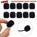 Marbhall 10 Pack Lapel Microphone Windscreen Mic Foam Covers Lavalier Microphone Windscreen for Variety of Headset Microphone Tough Sponge Material Microphone Noise Reduction Black