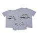 SEMIMAY Mommy And Me Family Matching Outfits Mama Papa Mini Letter T Shirt Tops Day Mothers Day Shirts Mother Father Baby Romper Bodysuit Family Photoshoot Clothes Set