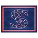 Blue/Red 117 x 87 x 0.5 in Area Rug - FANMATS Rectangle Indoor/Outdoor Area Rug w/ Non-Slip Backing Nylon | 117 H x 87 W x 0.5 D in | Wayfair 37184