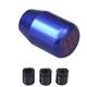 CISUNG Manual 5 Speed Universal Gear Stick Shift Knob Racing for JDM Aluminum Shifter (Blue)