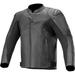 Alpinestars Faster V2 Mens Motorcycle Leather Jacket Black/Black 50 EUR