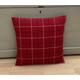 "Extra large 24\" x 24\" Balmoral Christmas Red Black Tartan plaid tweed check Country cushion cover/sham Pillow case"