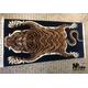 Tibetan Tiger Rug Carpet Runner-Hand knotted Wool - large - 3ftx6ft - 90cmx180cm - Rectangle Shape - Dark Blue