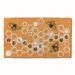 1'6"x2'6" Welcome Home Honeycomb Bee Rectangle Indoor and Outdoor Coir Door Welcome Mat Yellow