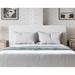 One Upholstered Modern Headboard in Pearl