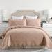 MarCielo 3Pcs 100% Cotton Oversized Quilt Bedspread Coverlet Set TK