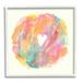 Stupell Industries Abstract Heart Shape Fluid Mixed Pastels Painting Graphic Art White Framed Art Print Wall Art Design by Elvira Errico