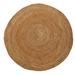 Nearly Natural 4 x 4 Hand Braided Boho Jute Round Rug