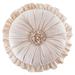 DISHAN Super Soft Ruffle Seat Pillow - Comfortable Touch - Full Filling - Elastic - Decorative Round Office Nap Back Support Plush Pillow - Home Supplies