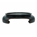 Vase Stand Square Black Finish (4 Inside Round Rim) - Oriental Furniture Warehouse