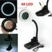 Magnifying Crafts Glass Desk Lamp With 5X 10X Magnifier With 40 LED Lights New