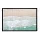 Stratton Home Decor Beach Waves from Above Framed Canvas Wall Art