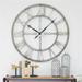 Aspire Samson Metal Wall Clock Gray