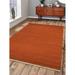 Glitzy Rugs UBSD00111H00Y15A4 4 x 6 ft. Hand Woven Flat Weave Kilim Wool Solid Rectangle Area Rug Dark Orange