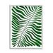 Abstract Fern Botanical Leaf Botanical & Floral Graphic Art White Framed Art Print Wall Art