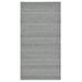 EORC Gray Hand Woven Wool and Viscose Modern Reversible flat weave Durry Rug 4 x 6