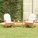 Gecheer 3 Piece Adirondack Patio Set Solid Wood Acacia