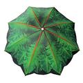 bayside21 6.5 ft outdoor beach umbrella with palm tree design telescoping pole uv protection (6.5ft palm tree)