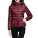 Dtydtpe 2024 Clearance Sales Women s Packable Down Jacket Lightweight Puffer Jacket Hooded Winter Coat M